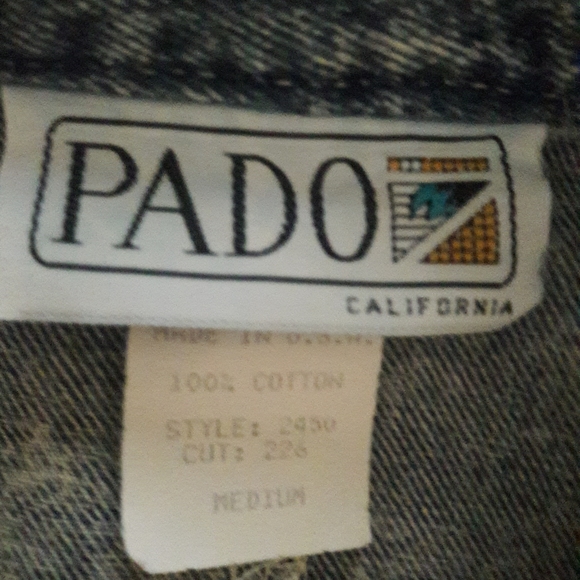 PADO VTG Oversize Denim Jacket M - Picture 5 of 8